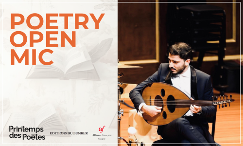 Poetry open-mic night with Live Oud